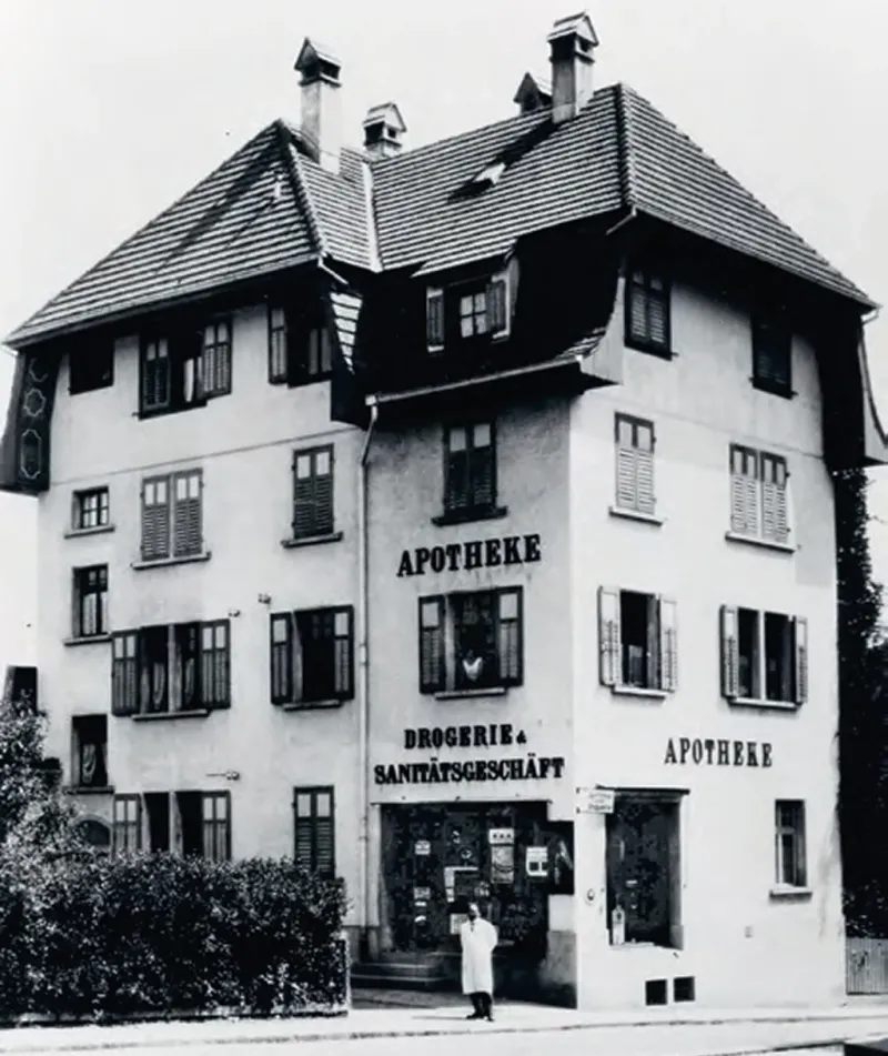 Die Anklin Apotheke an der Poststrasse 3, historische Aufnahme